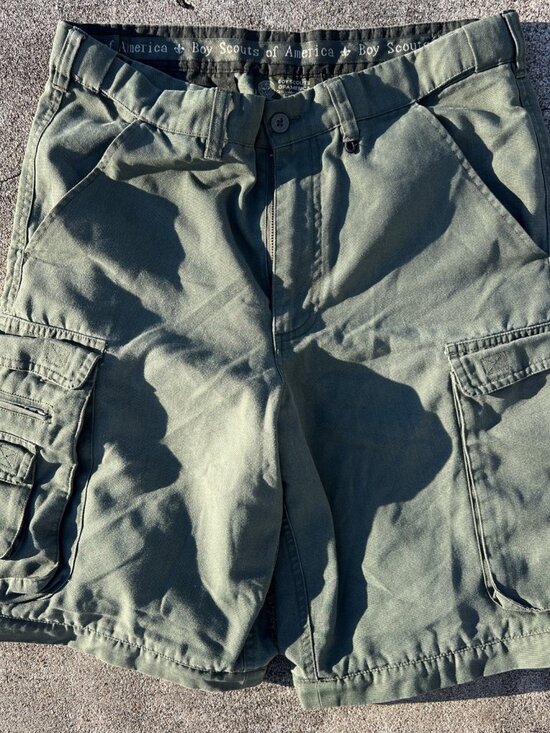 Boy Scouts Pants - Boy Scouts Green Shorts Mens 32 Pockets Cargo Utility Cargo of America Uniform